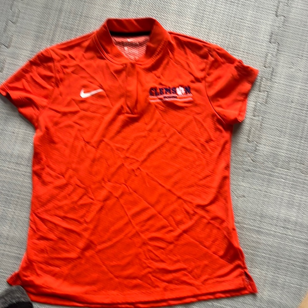 Clemson rowing team nike 1/4 zipper short sleeve shirt
